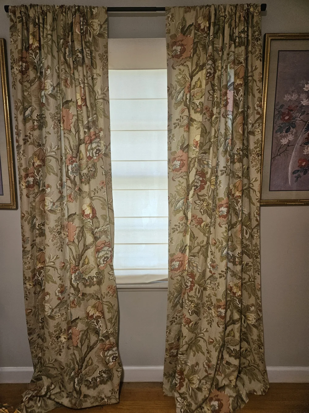 Pottery Barn Floral Curtain Panels